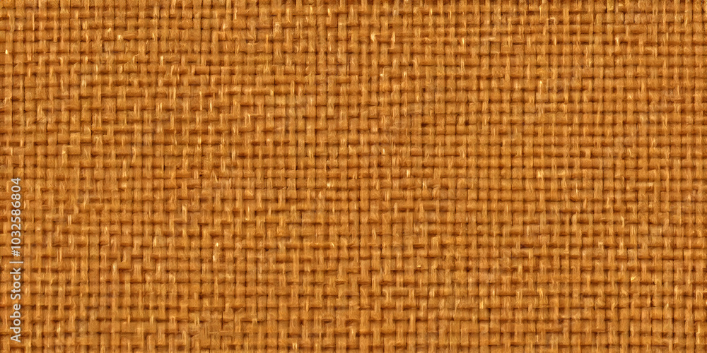 Close-up of natural burlap texture for rustic and eco-friendly designs