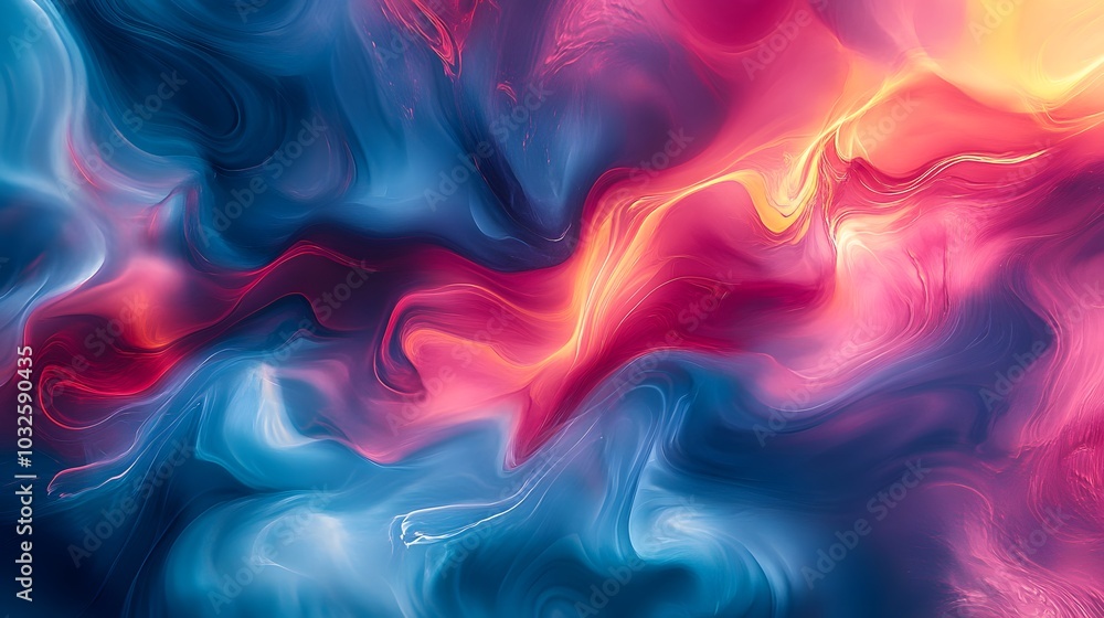 Flowing liquid forms in abstract design blending softly into each other with smooth transitions Flowing liquid forms in abstract design blending softly into each other with smooth transitions