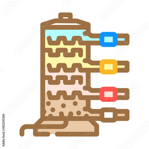 oil refining industry color icon vector. oil refining industry sign. isolated symbol illustration