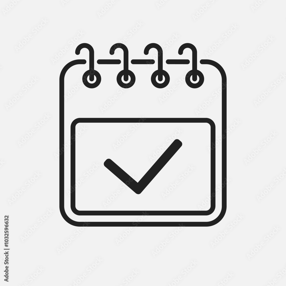 Icon page calendar - done, yes, success, check Icon page calendar - done, yes, success, check