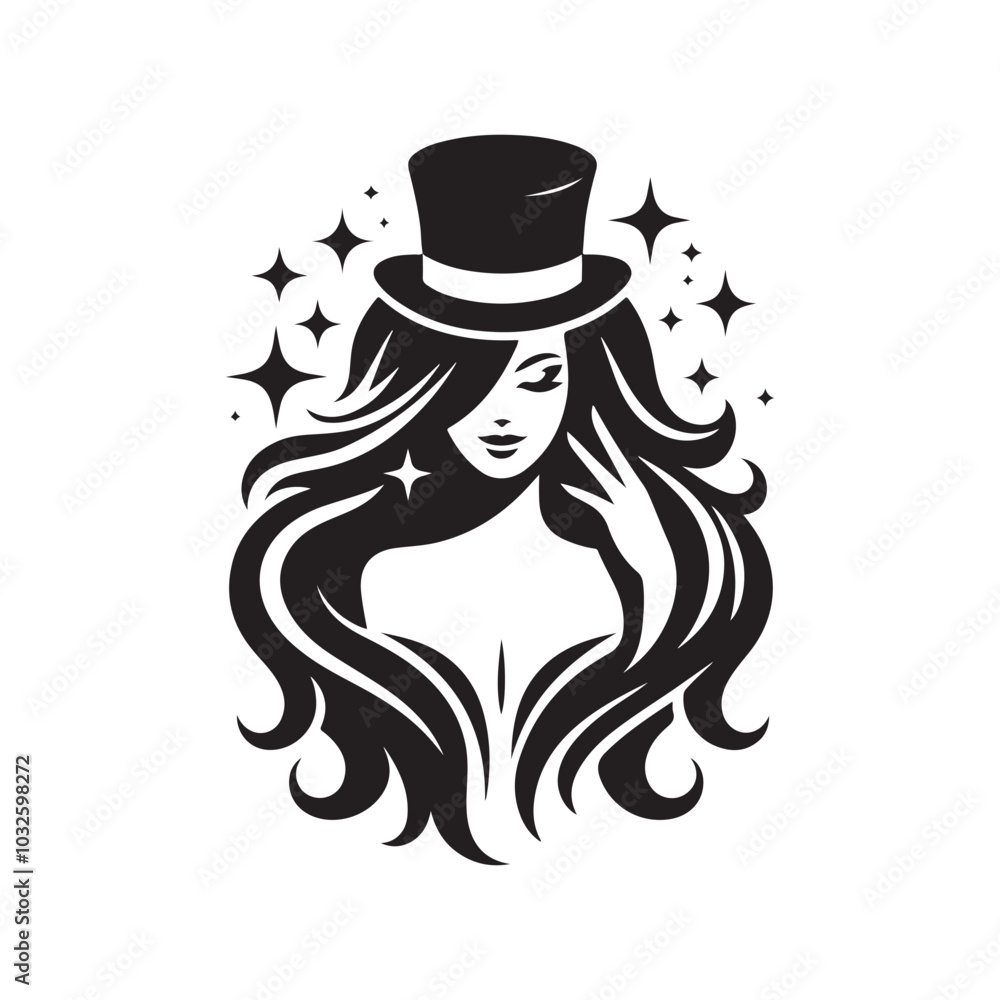 Stunning Female Profile Silhouette Vectors - Ideal for Print and Digital Use Stunning Female Profile Silhouette Vectors - Ideal for Print and Digital Use
