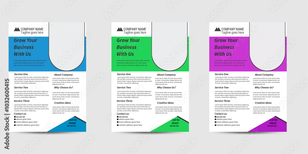creative flyer design template layout with green,blue and purple color ,simple design , creative flyer design template layout with green,blue and purple color ,simple design ,