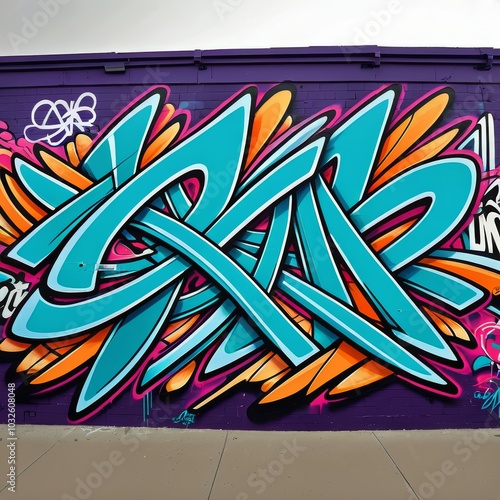 street graffiti abstract background with stripes