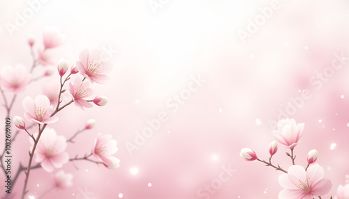 Wallpaper Mural Cherry blossom illustration with soft pastel colors and dreamy background for spring decorations Torontodigital.ca