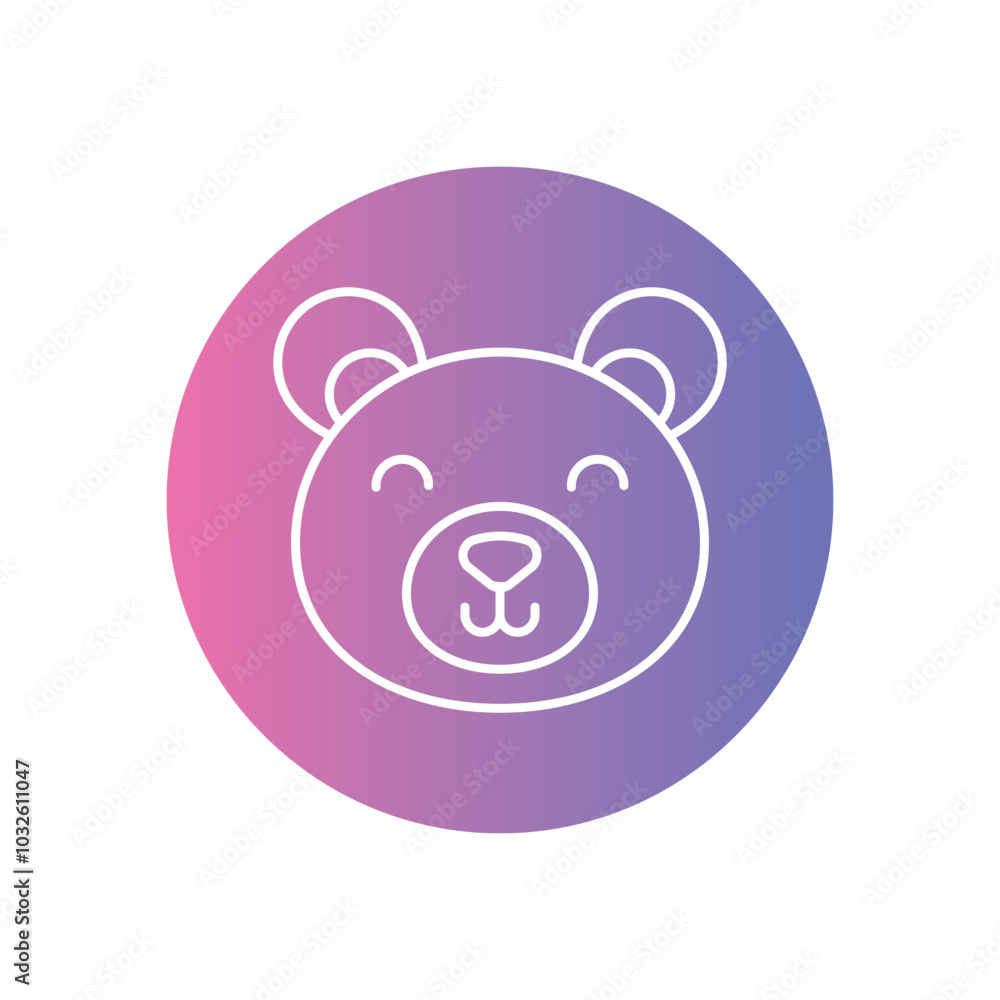 Bear vector icon stock illustration Bear vector icon stock illustration