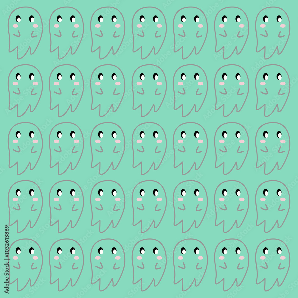 HALLOWEEN FUNNY GHOSTS PATTERN TEXTURE BACKGROUND VECTOR HALLOWEEN FUNNY GHOSTS PATTERN TEXTURE BACKGROUND VECTOR