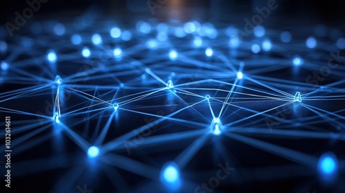 Network technology, interconnected nodes in the digital realm