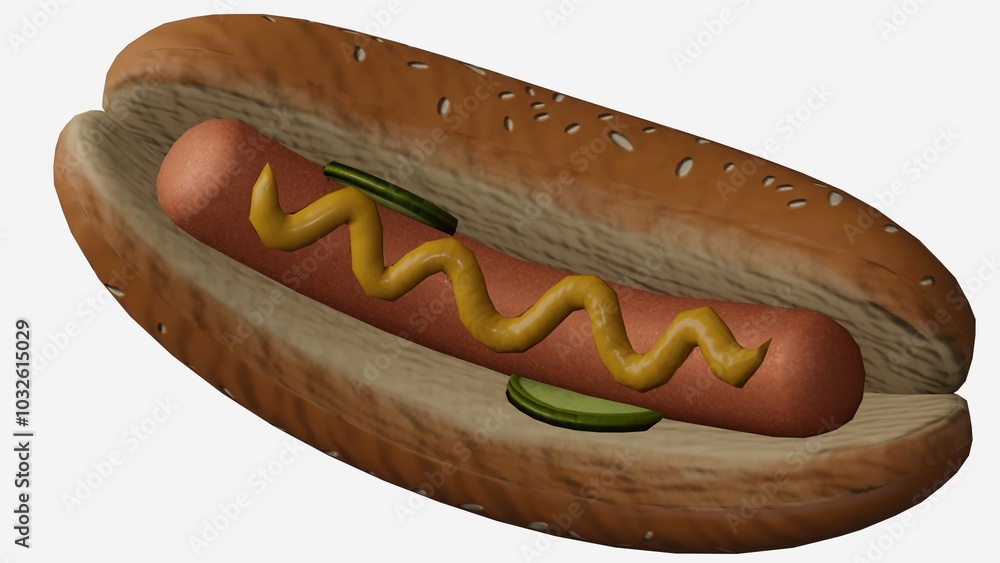 Hot Dog with white background Hot Dog with white background