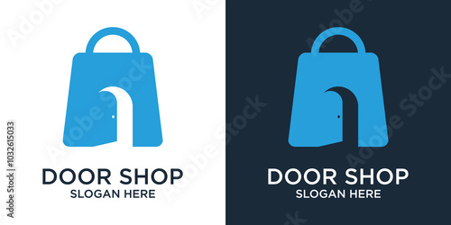  shop door line vector abstrack
