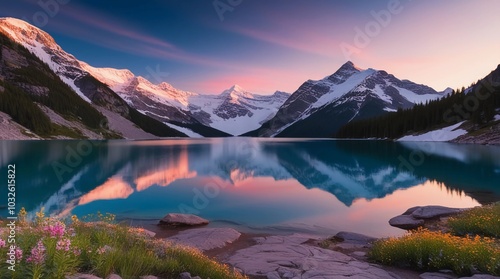 lake in the mountains