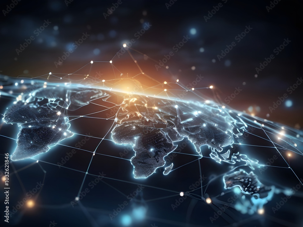 Global business internet network connection internet iot background Global business internet network connection internet iot background