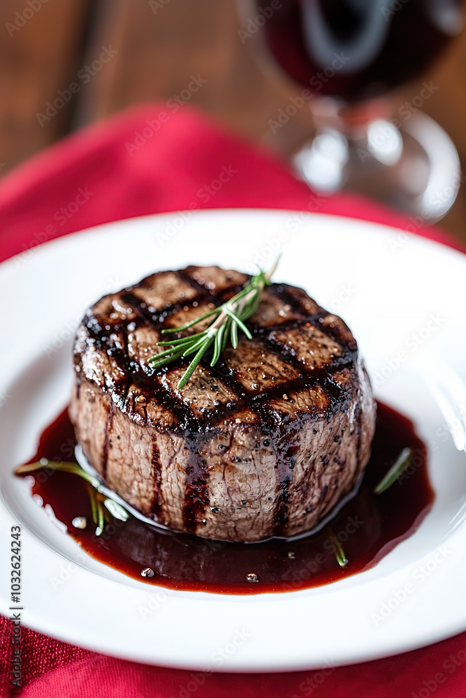 A perfectly grilled filet mignon A perfectly grilled filet mignon