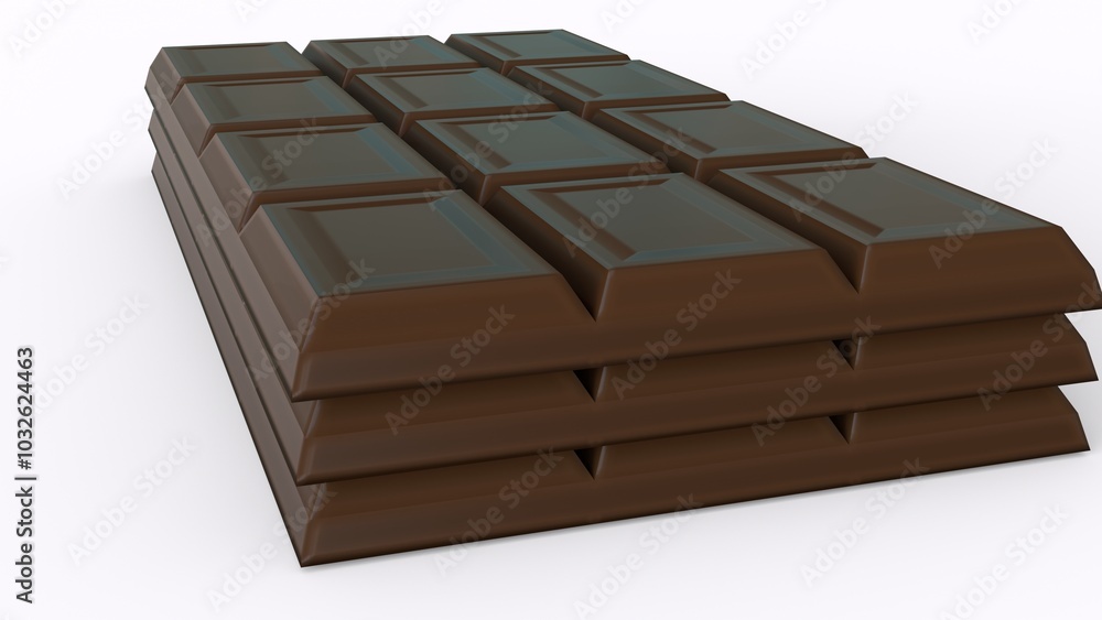 white and dark chocolate with white background white and dark chocolate with white background