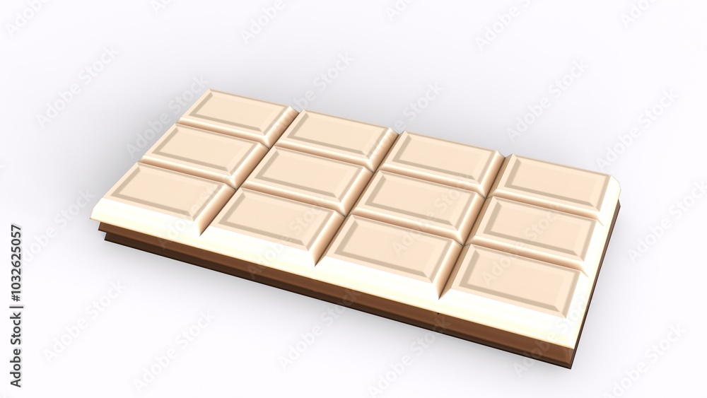 white and dark chocolate with white background white and dark chocolate with white background