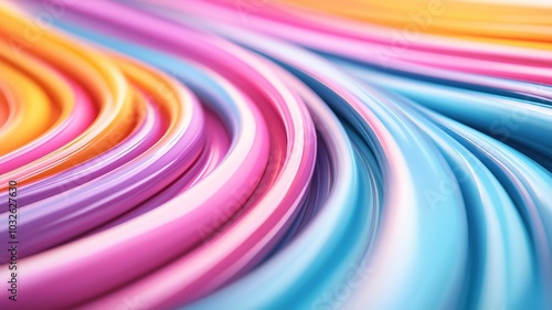 Colorful swirling lines create a vibrant abstract background, ideal for projects requiring a fresh and dynamic visual element. photo