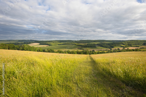Scenery near Rochester in the county of Kent in England