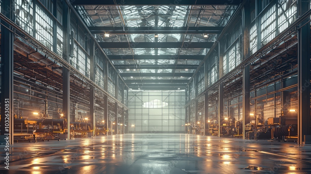 Modern Industrial Manufacturing Plant Interior Modern Industrial Manufacturing Plant Interior