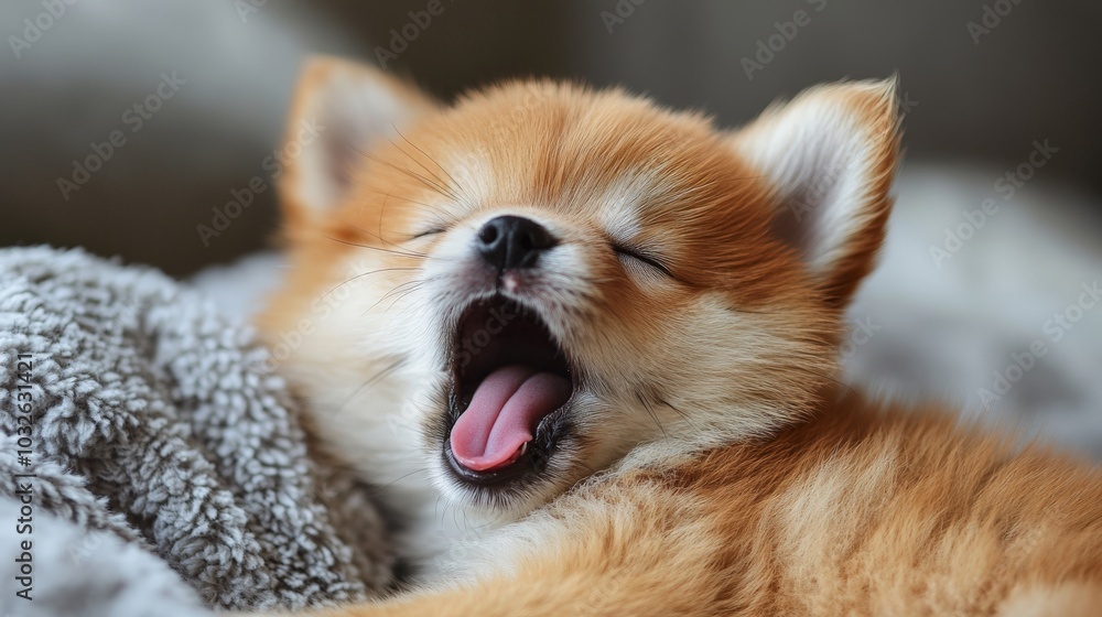 Closeup of cute adorable little puppy dog Closeup of cute adorable little puppy dog