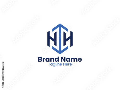 Free Download Letter HH monogram logo. HH letter logo design vector  - GFXLoad