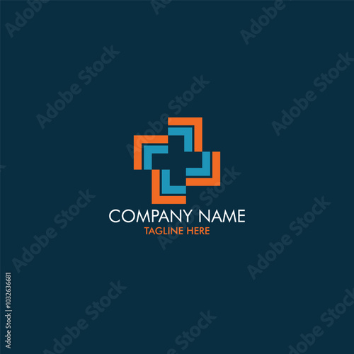 Plus or cross sign logo for medical companies
