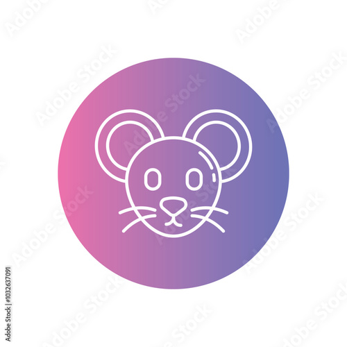 Mouse vector icon stock illustration