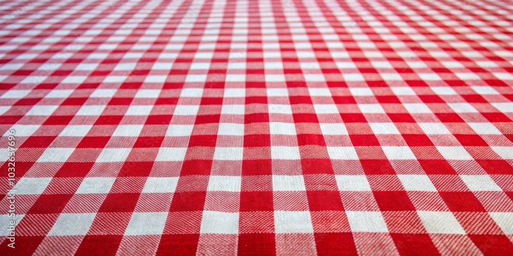 Red and White Checkered Pattern, Diagonal Perspective, Fabric Texture, Picnic ,Textile Red and White Checkered Pattern, Diagonal Perspective, Fabric Texture, Picnic ,Textile