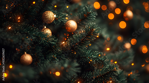 Wallpaper Mural A Joyful and Vibrant Festive Christmas Digital Paper Design with Lush Foliage and Twinkling Lights for a Cozy Holiday Atmosphere Torontodigital.ca