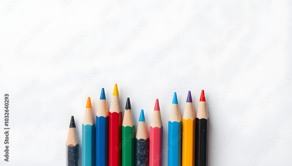Fototapeta premium magic color pens isolated with white highlights, png