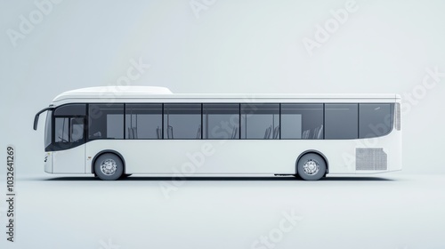 White Tour Bus