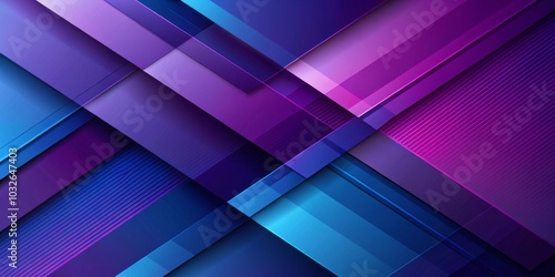 Abstract Geometric Background with Diagonal Purple and Blue Stripes, geometric, abstract