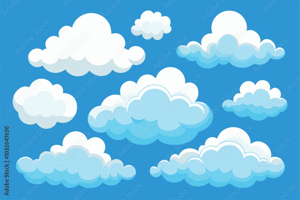 Whimsical Cartoon Cloud Collection Whimsical Cartoon Cloud Collection