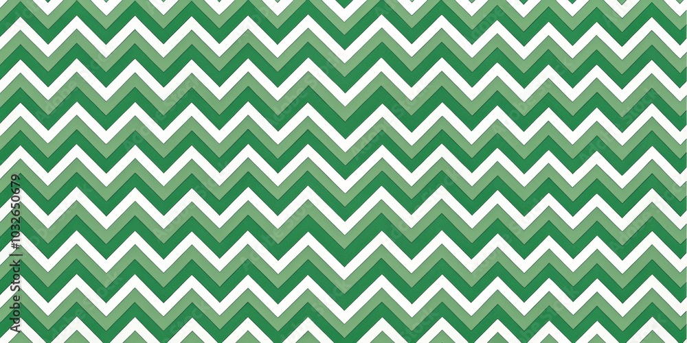 Green and White Chevron Pattern, Abstract , Geometric Green and White Chevron Pattern, Abstract , Geometric