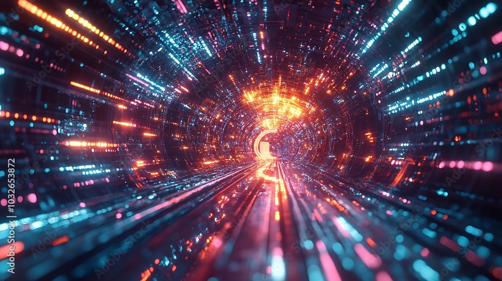 A futuristic holographic symbol ascends, inviting creative text placement
A futuristic holographic symbol ascends, inviting creative text placement
