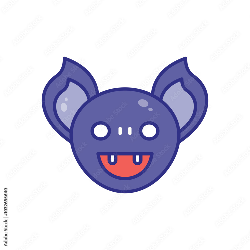 Bat vector icon stock illustration Bat vector icon stock illustration