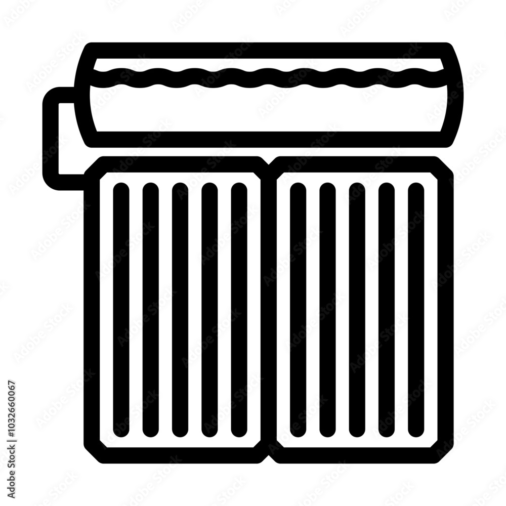 solar water heater energy conservation line icon vector. solar water heater energy conservation sign. isolated contour symbol black illustration solar water heater energy conservation line icon vector. solar water heater energy conservation sign. isolated contour symbol black illustration