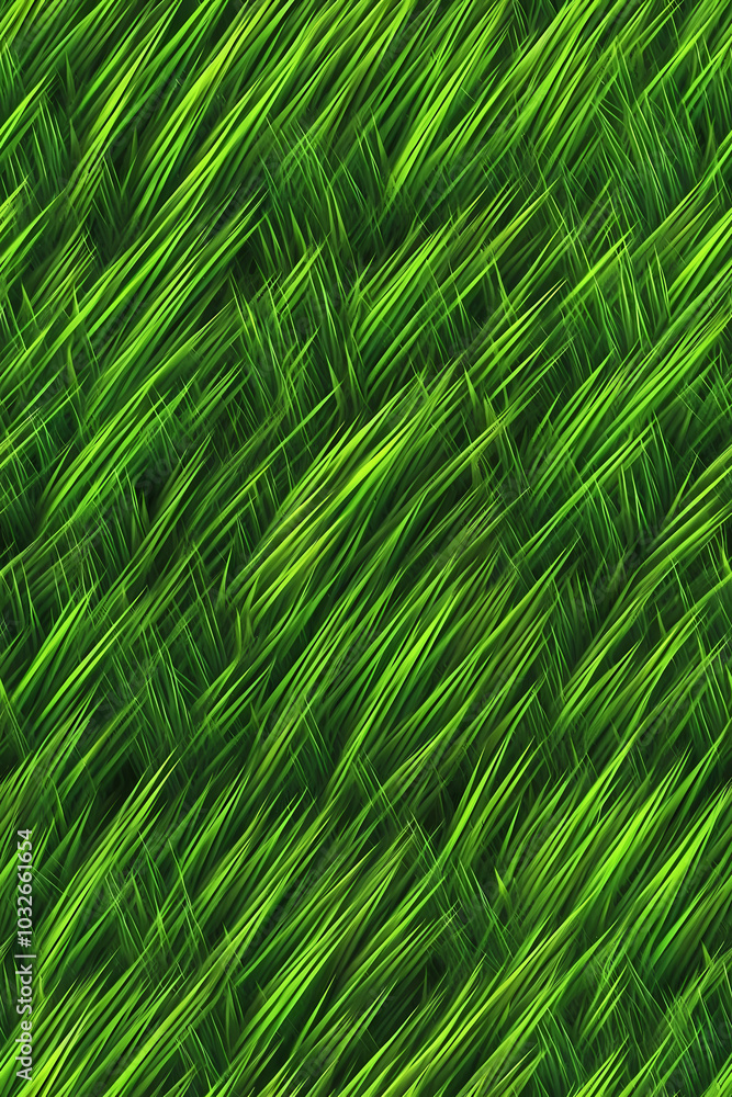 Vibrant Seamless Texture of Lush Green Grass Swaying Gently Under the Sun Vibrant Seamless Texture of Lush Green Grass Swaying Gently Under the Sun