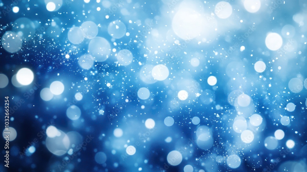 Sparkling Blue Bokeh Background for Creative Projects Sparkling Blue Bokeh Background for Creative Projects