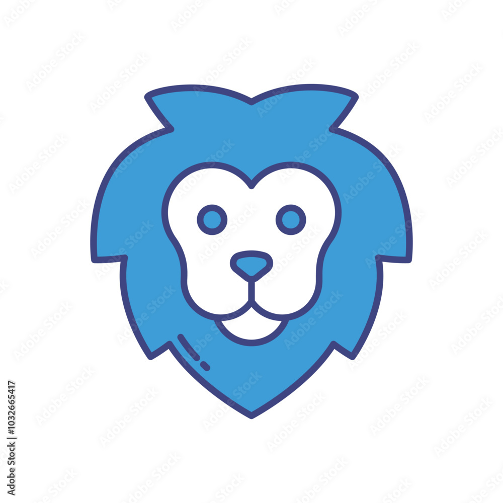 Lion vector icon stock illustration Lion vector icon stock illustration
