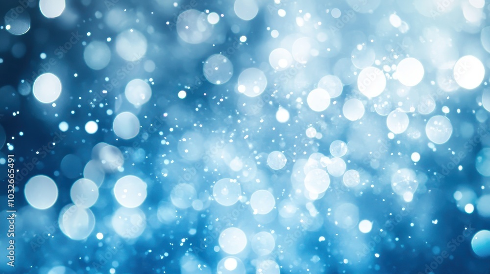 Soft Blue Bokeh Background with Light Spots Soft Blue Bokeh Background with Light Spots