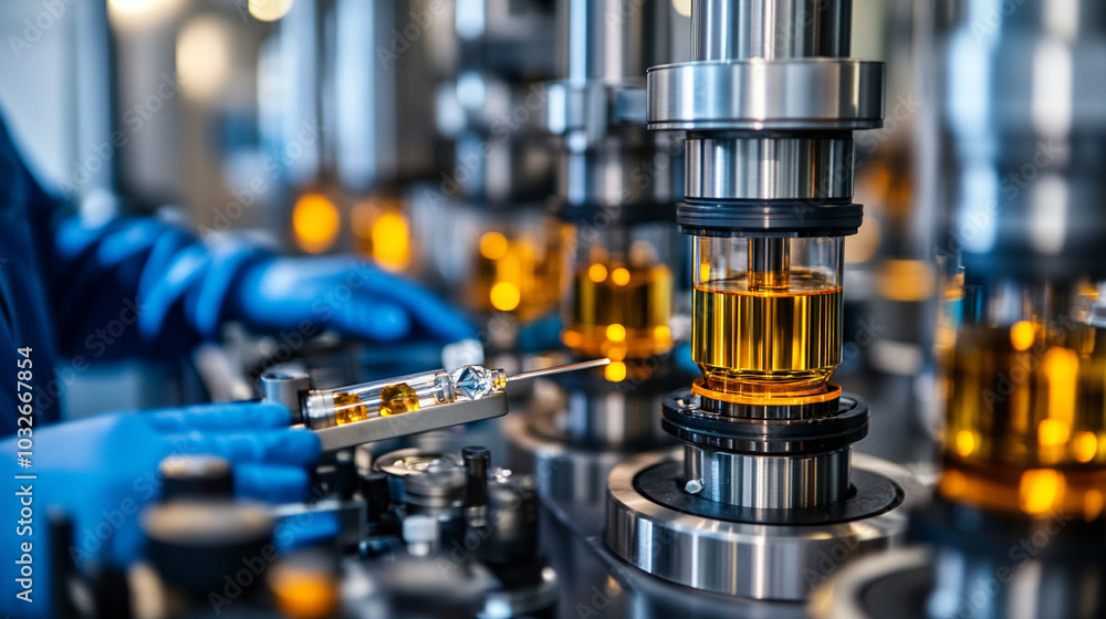 Chemical Vapor Deposition (CVD) machine in a high-tech laboratory. Symbolizes precision, advanced manufacturing, nanotechnology, material science, and innovation in technology Chemical Vapor Deposition (CVD) machine in a high-tech laboratory. Symbolizes precision, advanced manufacturing, nanotechnology, material science, and innovation in technology