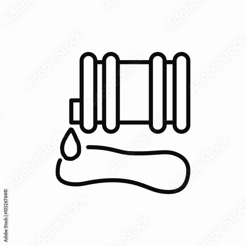 oil spill icon sign vector
