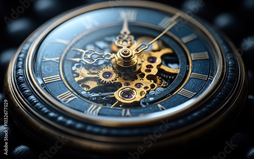 close up of a watch mechanism