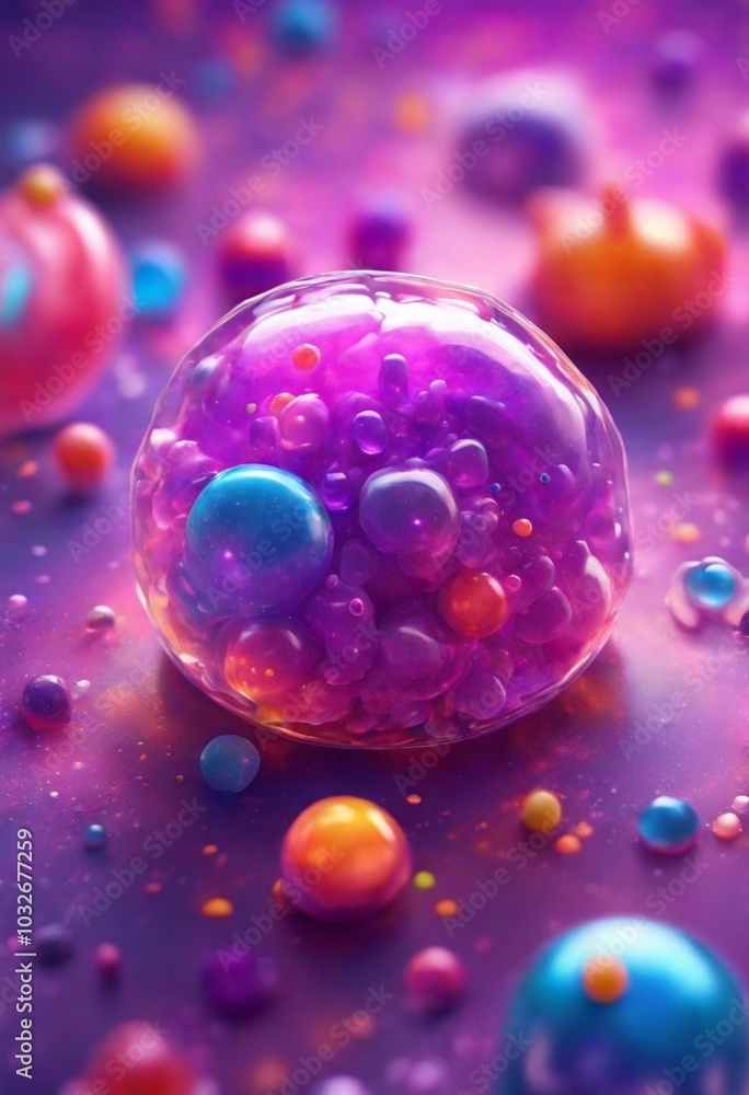 3d rendered illustration of cute jelly ball 3d rendered illustration of cute jelly ball