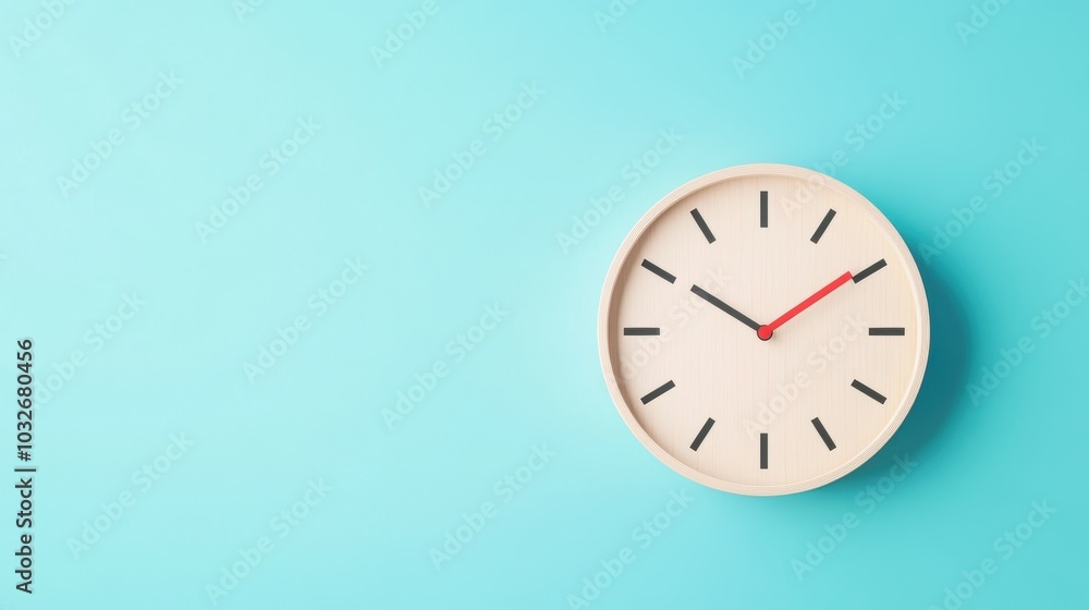 A clock with a red tick mark signifying the completion of a time interval, highlighting the concept of progress. A clock with a red tick mark signifying the completion of a time interval, highlighting the concept of progress.