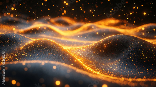 quantum entanglement, showcasing two interconnected particles in a dynamic field of energy. Abstract lines and light patterns symbolize their mysterious link