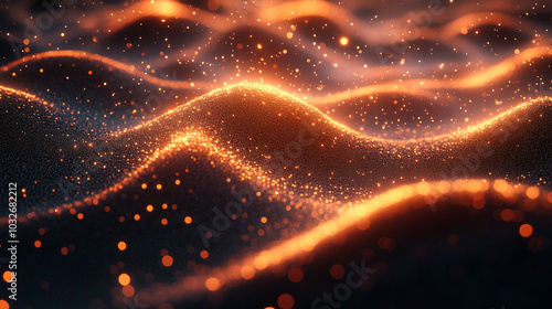 quantum entanglement, showcasing two interconnected particles in a dynamic field of energy. Abstract lines and light patterns symbolize their mysterious link