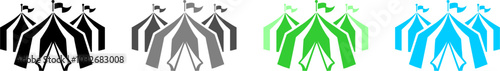 Tent icon set.eps