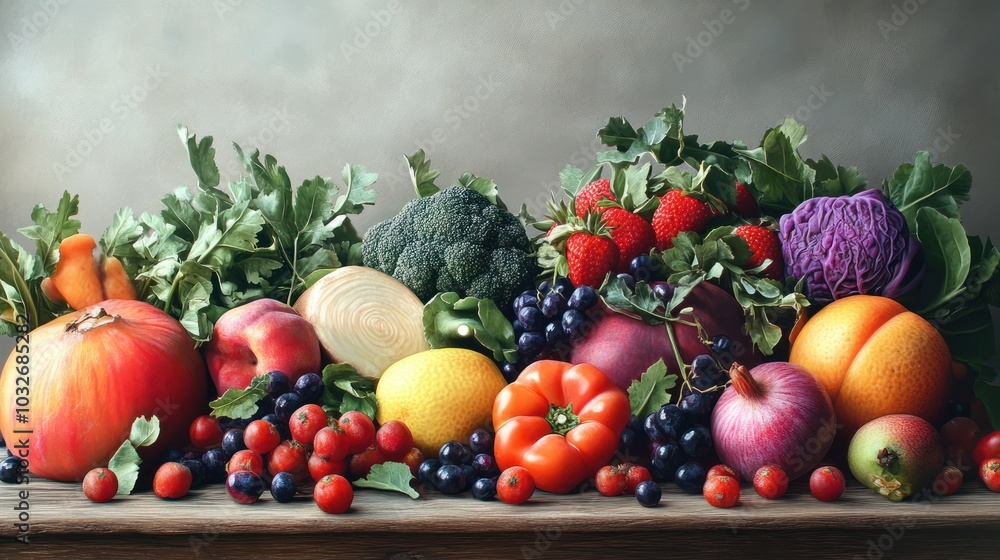 Fruits and vegetables. Fruits and vegetables.