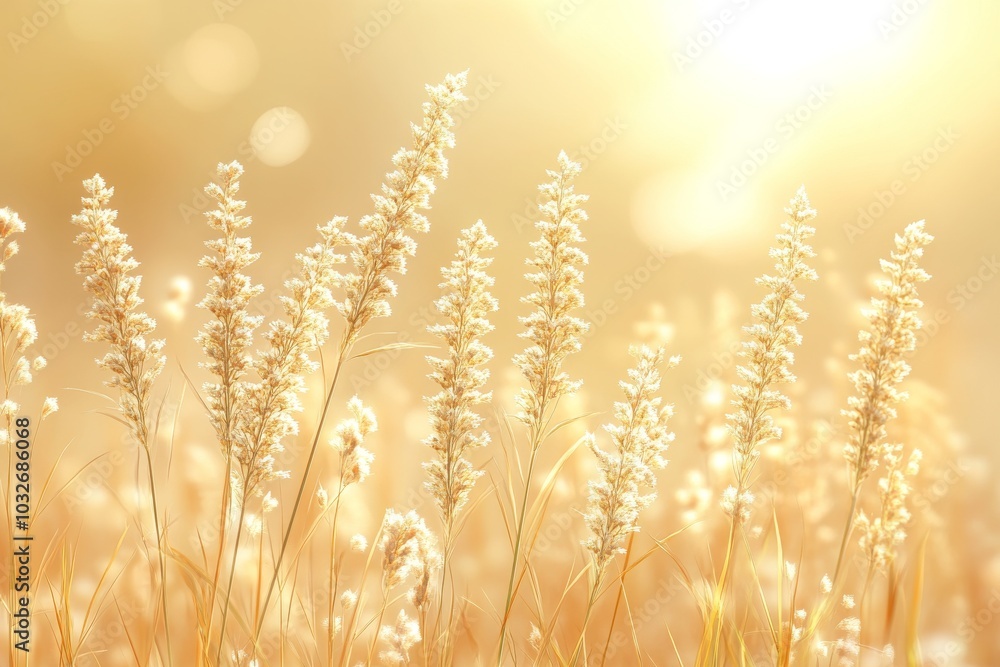 Sunlit field of golden wildflowers symbolizing natural beauty tranquility and the radiant energy of nature in a peaceful glowing atmosphere Sunlit field of golden wildflowers symbolizing natural beauty tranquility and the radiant energy of nature in a peaceful glowing atmosphere