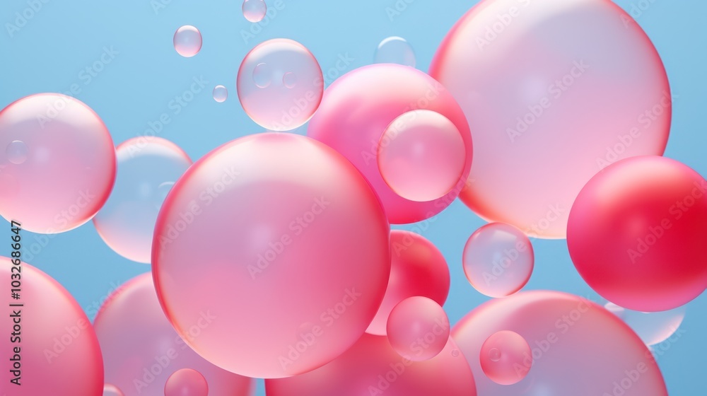 Bubble Gum Abstract Background. Сollection of soft, creamy, spheres in pastel colors. Bubble Gum Abstract Background. Сollection of soft, creamy, spheres in pastel colors.